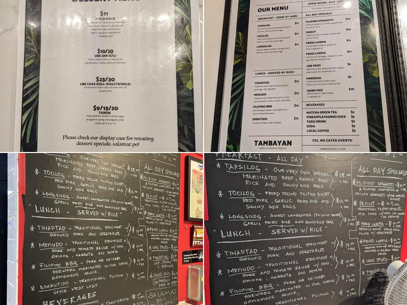 Tambayan Menu