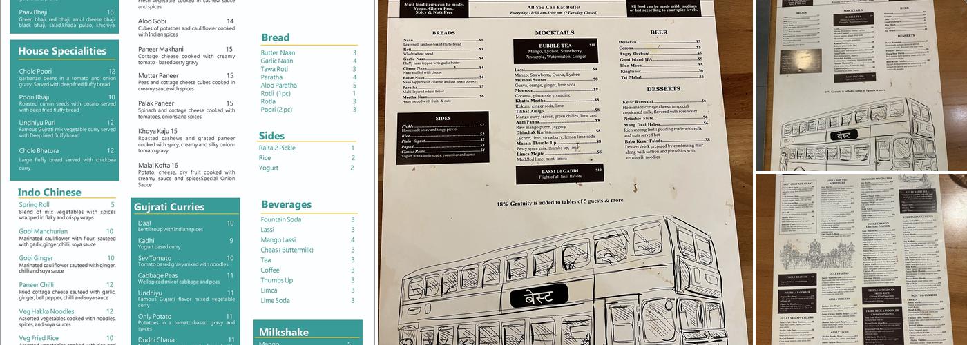 Gully Urban Indian eatery Menu