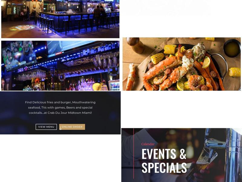 Crab Du Jour Cajun Seafood & sports Bar Menu