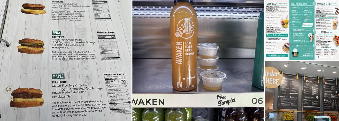 Main Squeeze Juice Co. Menu