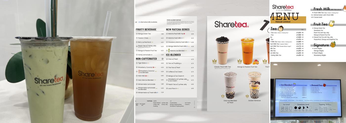 Sharetea Menu