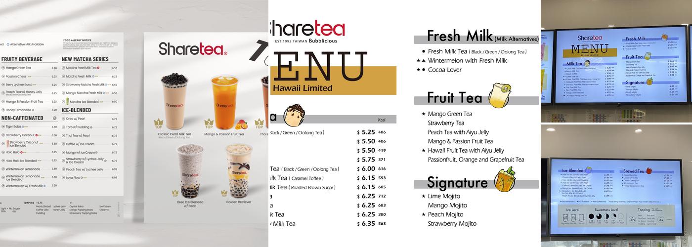 Sharetea Menu