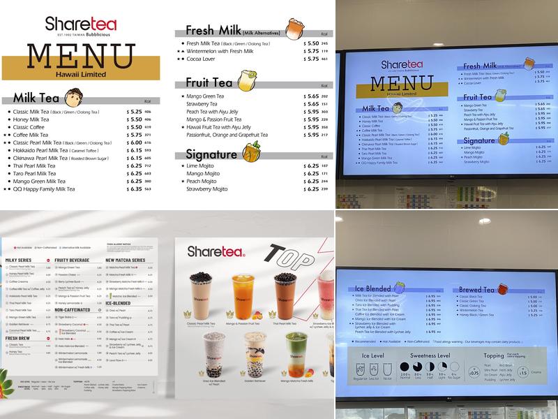 Sharetea Menu