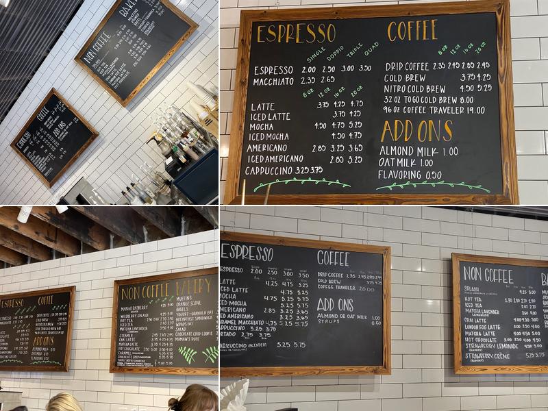 The Spark Coffee Menu