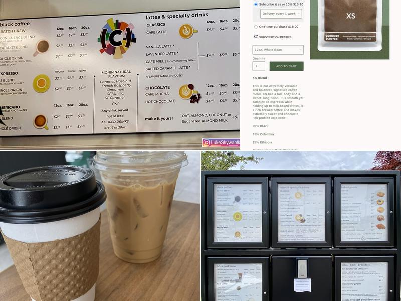 Conjure Coffee ~ Commute! Menu