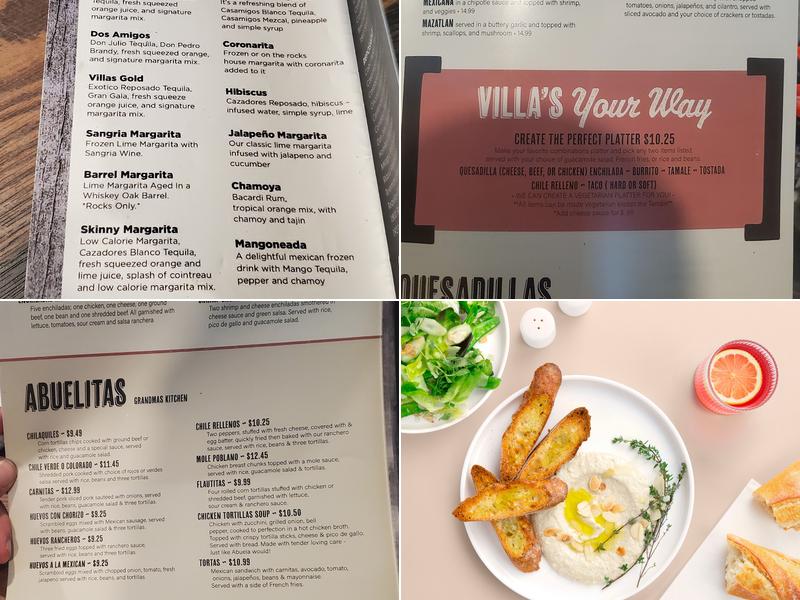 Villa's Patio Cedar Rapids Menu