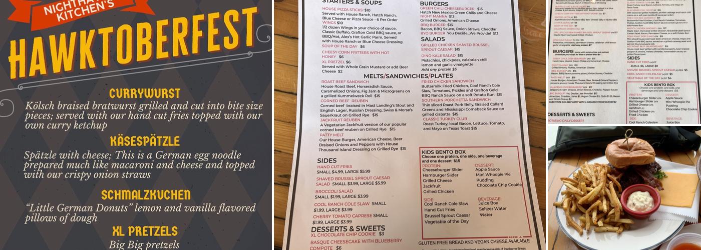 Nighthawk's Kitchen Menu