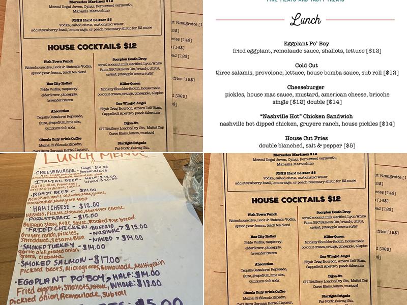 JBGB's - Restaurant Menu