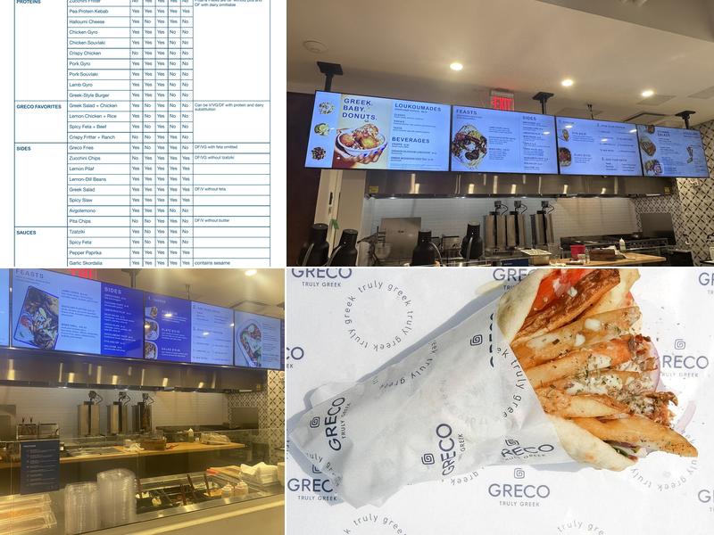 GRECO Menu