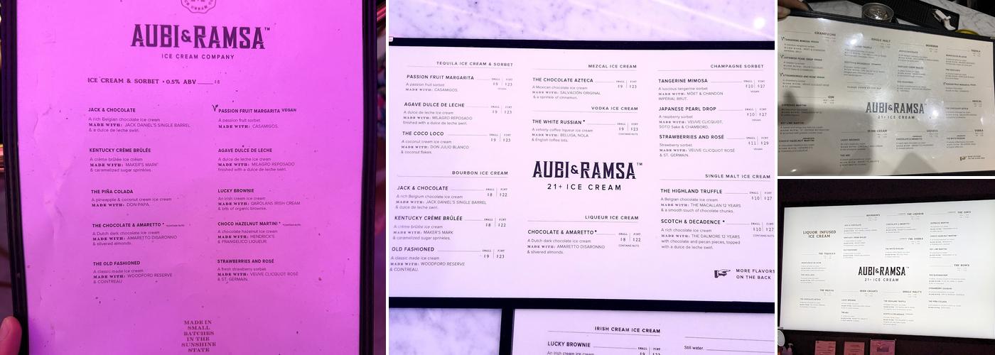 Aubi & Ramsa Menu