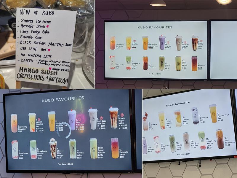 Kubo Coffee and Creamery Menu