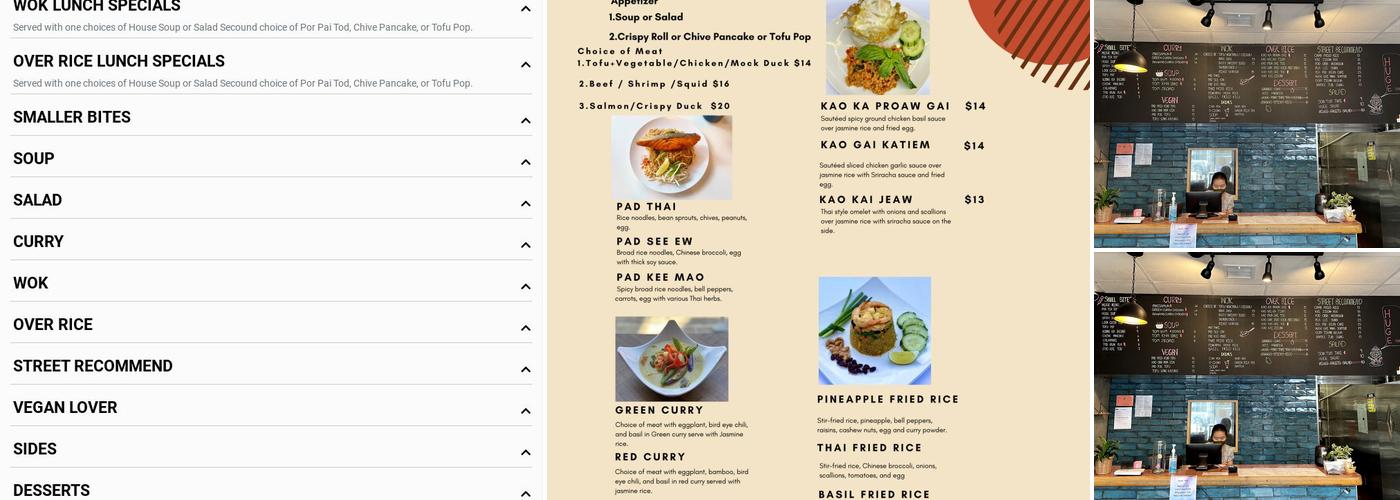 Huge Thai Menu