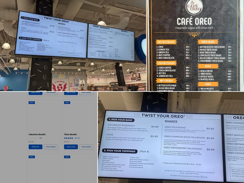 OREO Cafe Menu