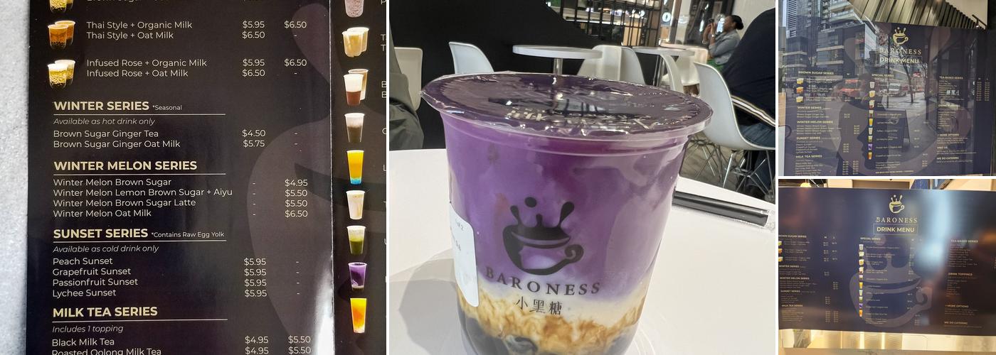 Baroness (Yonge) Menu