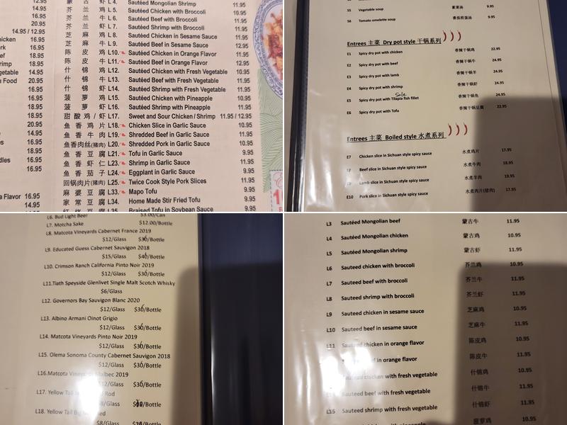 Delicis Legend Chinese Cuisine Menu