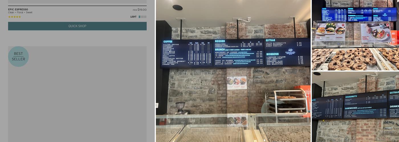 49th Parallel Café & Lucky’s Doughnuts - McGill Menu