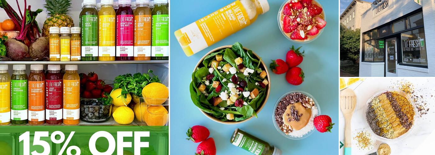 Live Fresh Cold Pressed Juice + Smoothie Bar