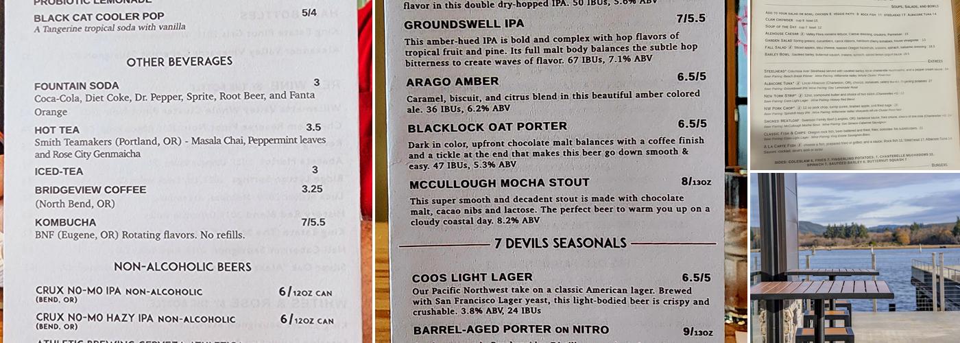 7 Devils Waterfront Alehouse Menu