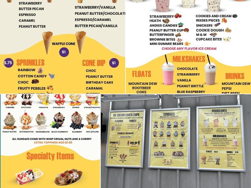 Cravings Soft Serve LLC Menu