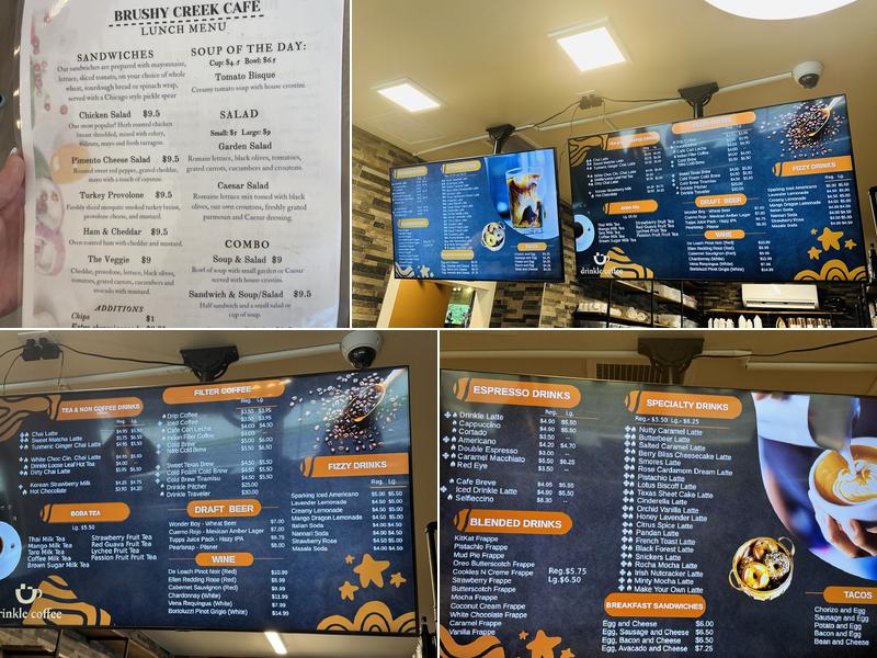 Drinkle Coffee Menu