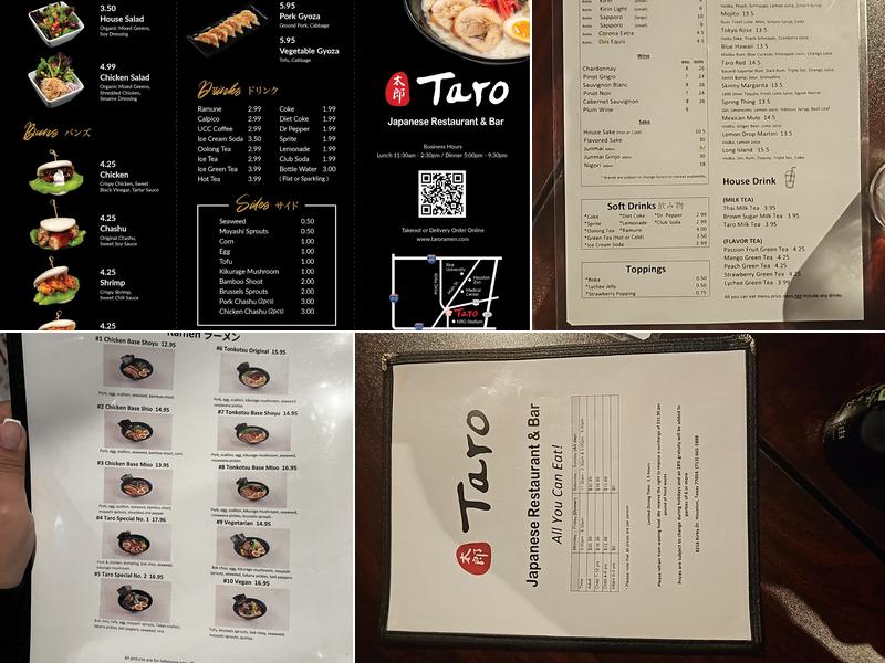 Taro Menu