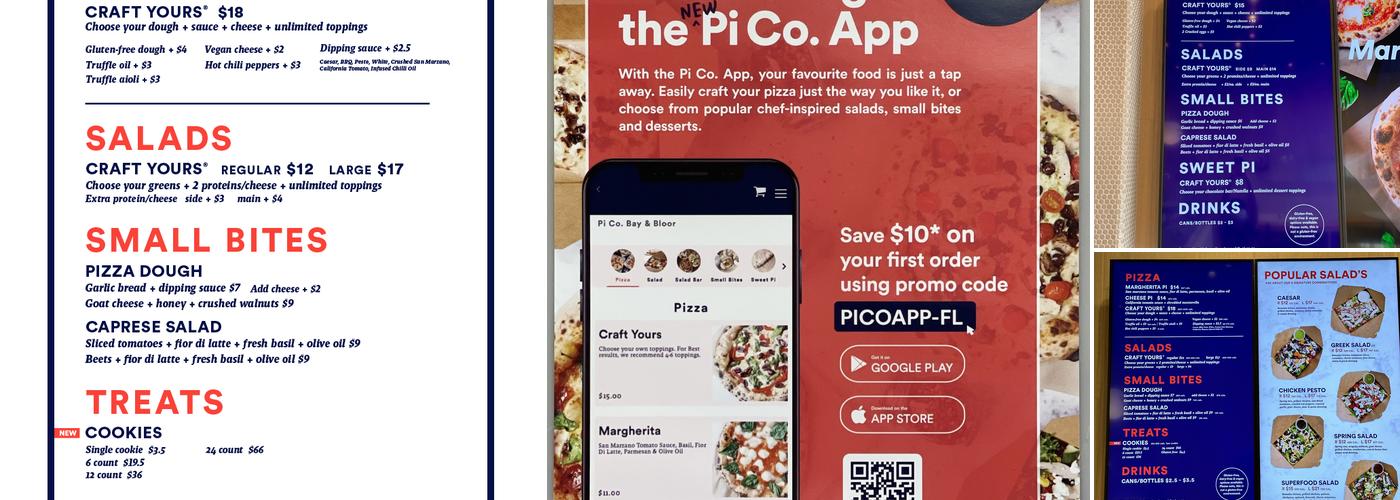 Pi Co. Pizza Bar Menu