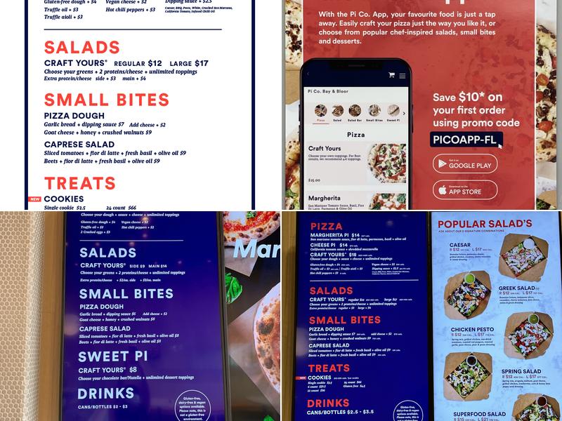 Pi Co. Pizza Bar Menu
