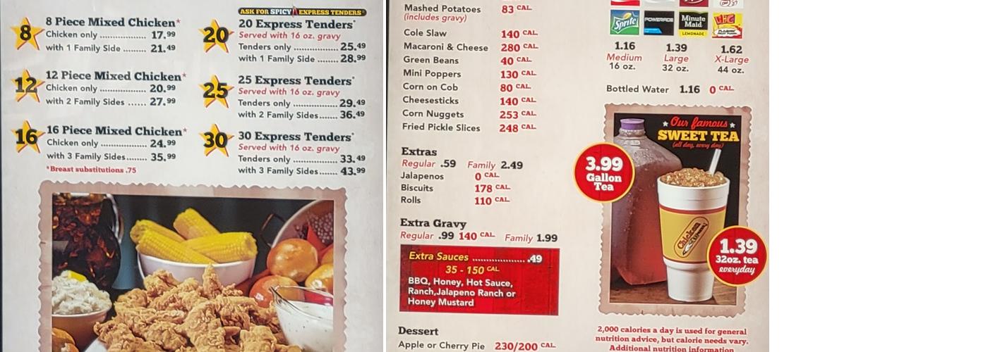 Chicken Express Menu