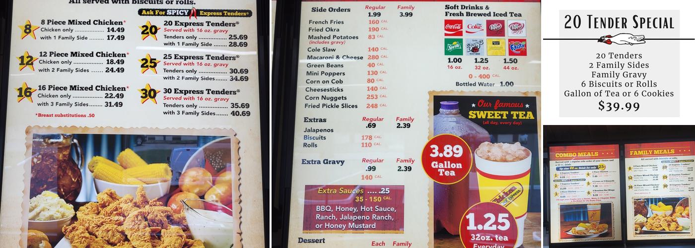 Chicken Express Menu