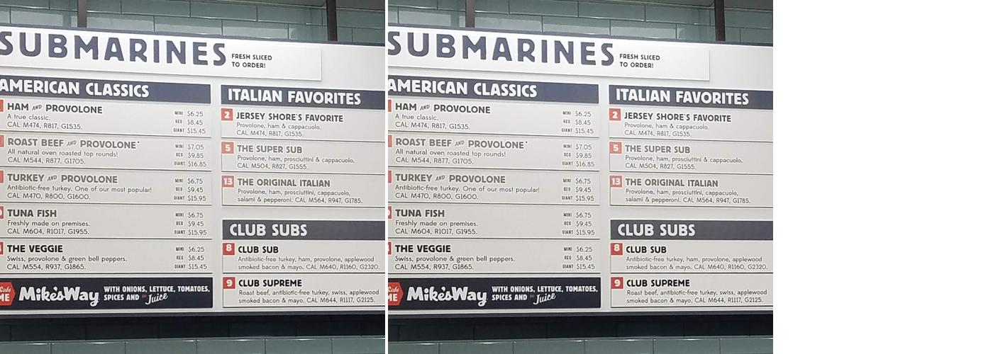 Jersey Mike’s Subs Menu