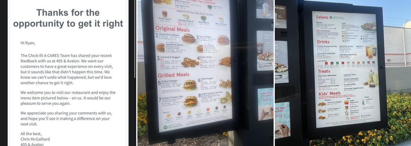 Chick-fil-A Menu