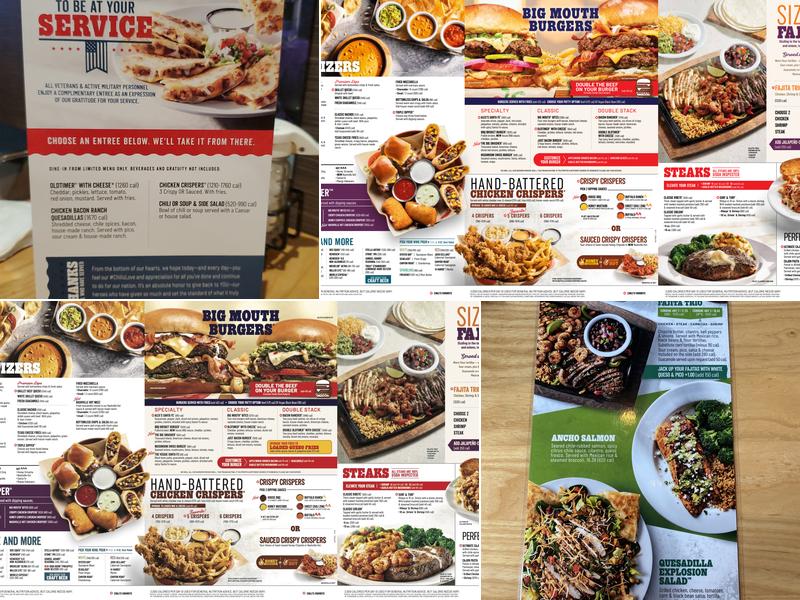 Chili's Grill & Bar Menu