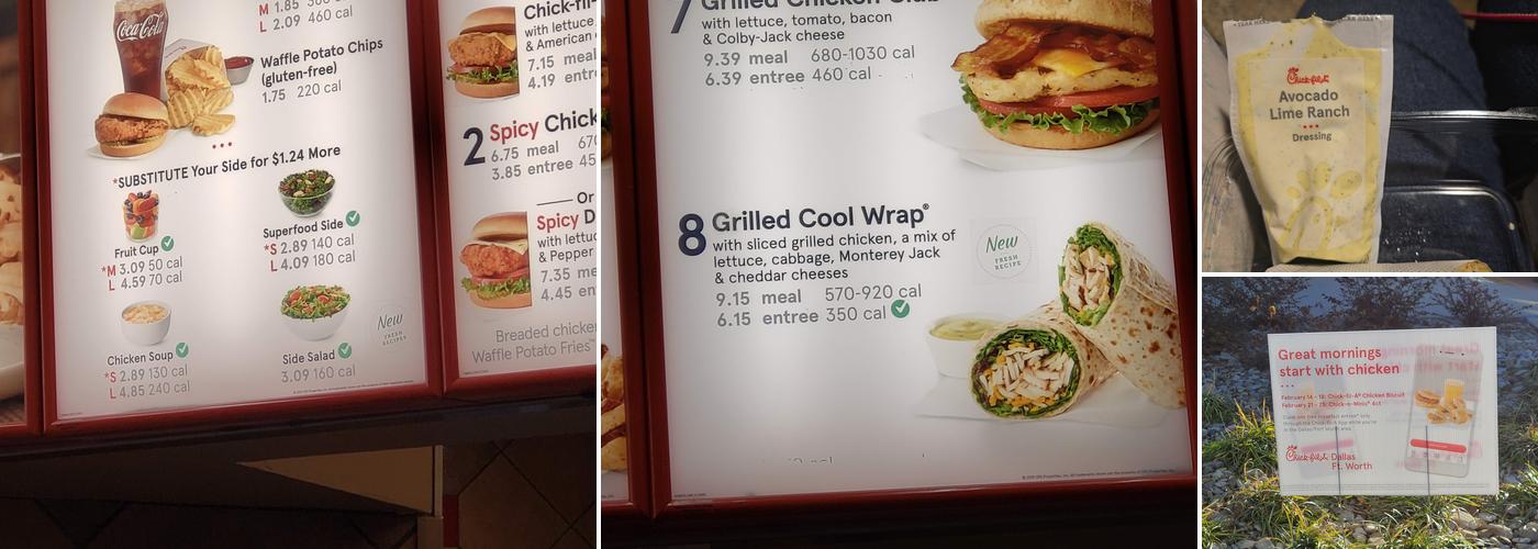 Chick-fil-A Menu