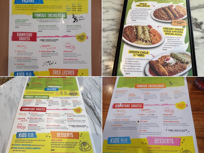 Chuy's Menu