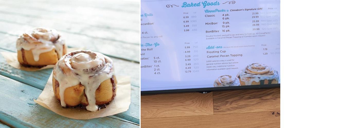 Cinnabon Menu
