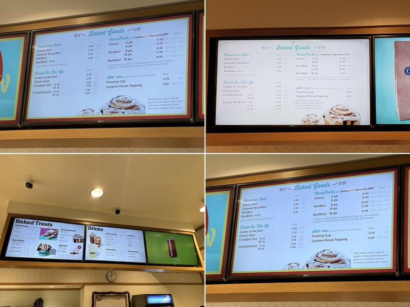 Cinnabon Menu