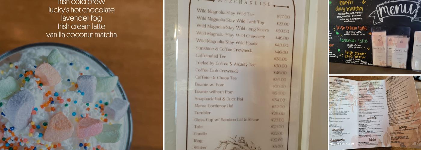 Wild Magnolia Menu