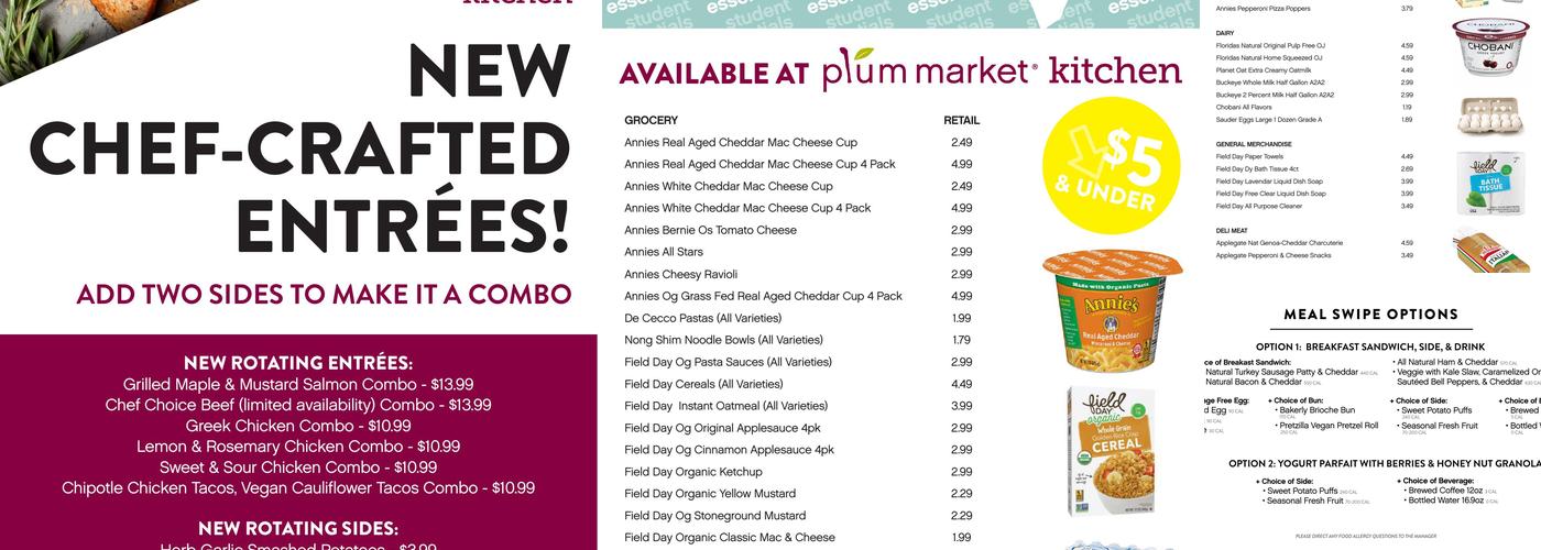 Plum Market Kitchen Cleveland Menu