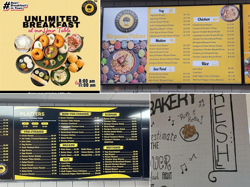 Desi District (Little Elm) Menu