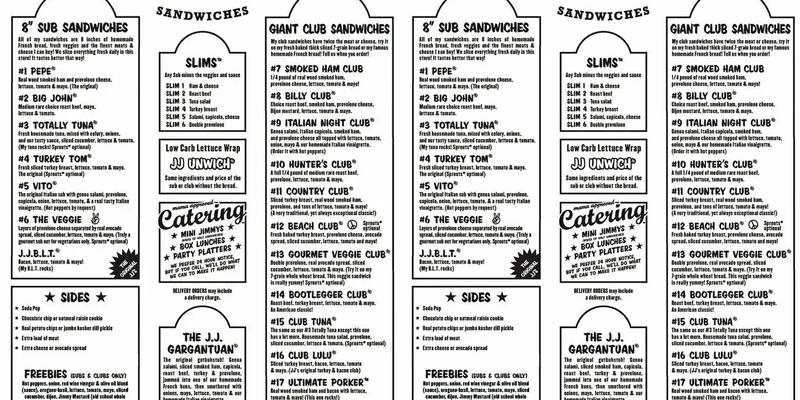 Jimmy John's Menu