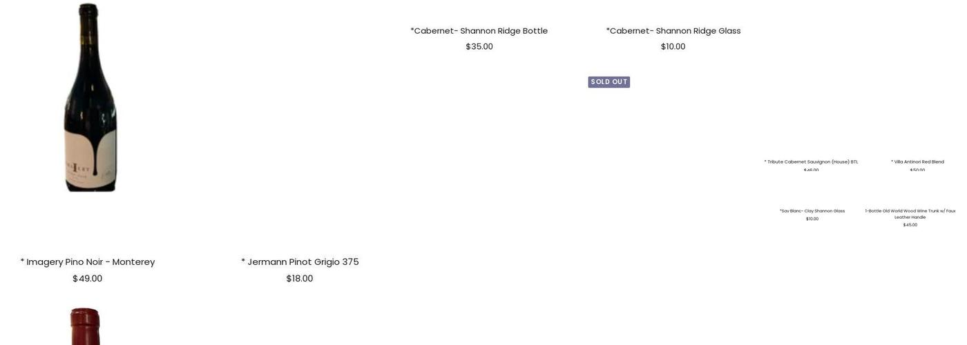 Sip Shop Hooray Menu