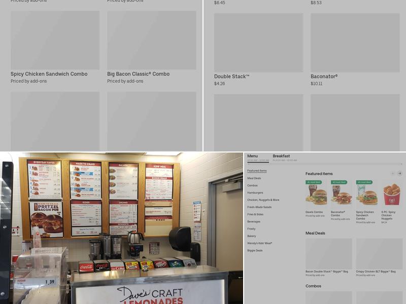Wendy's Menu