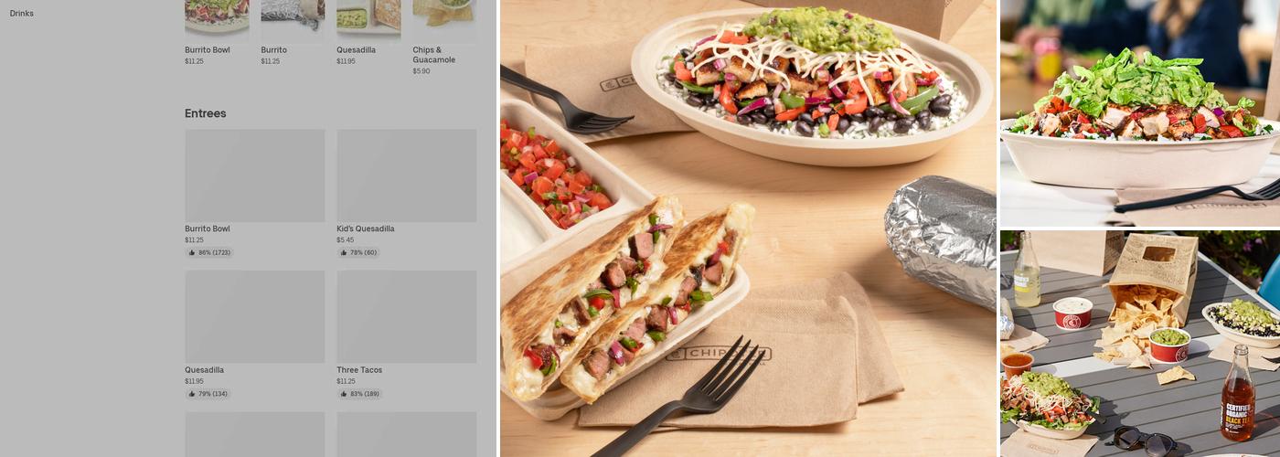 Chipotle Mexican Grill Menu