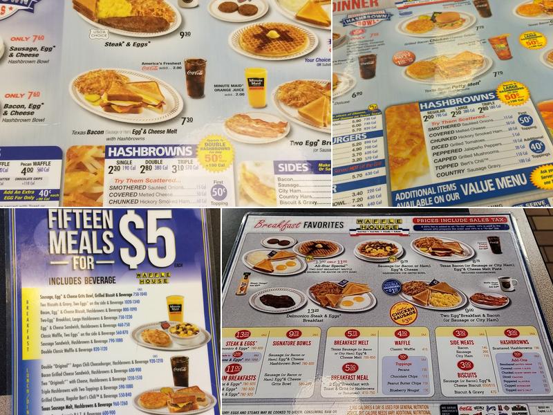 Waffle House Menu