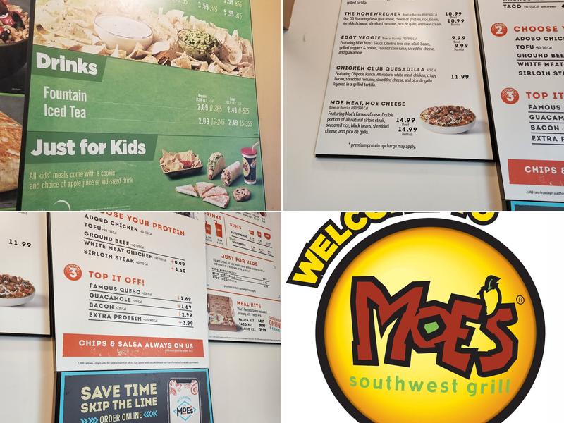 Moe's Southwest Grill Menu