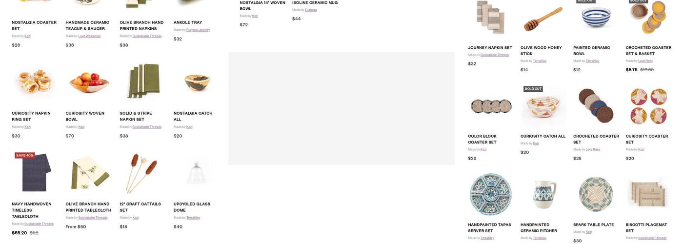 The Shop at Thistle Farms Menu