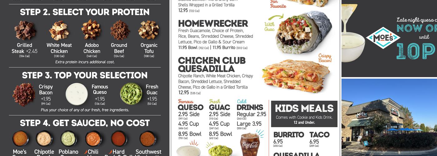 Moe's Southwest Grill Menu