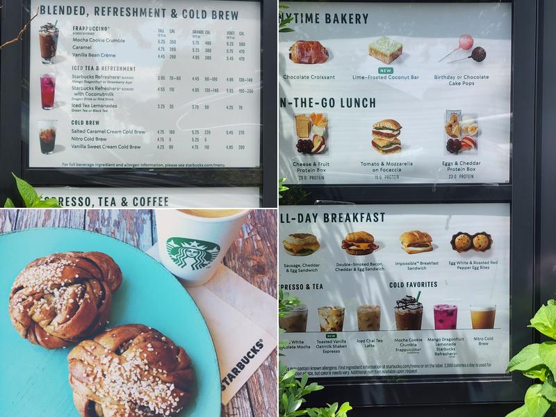 Starbucks Menu