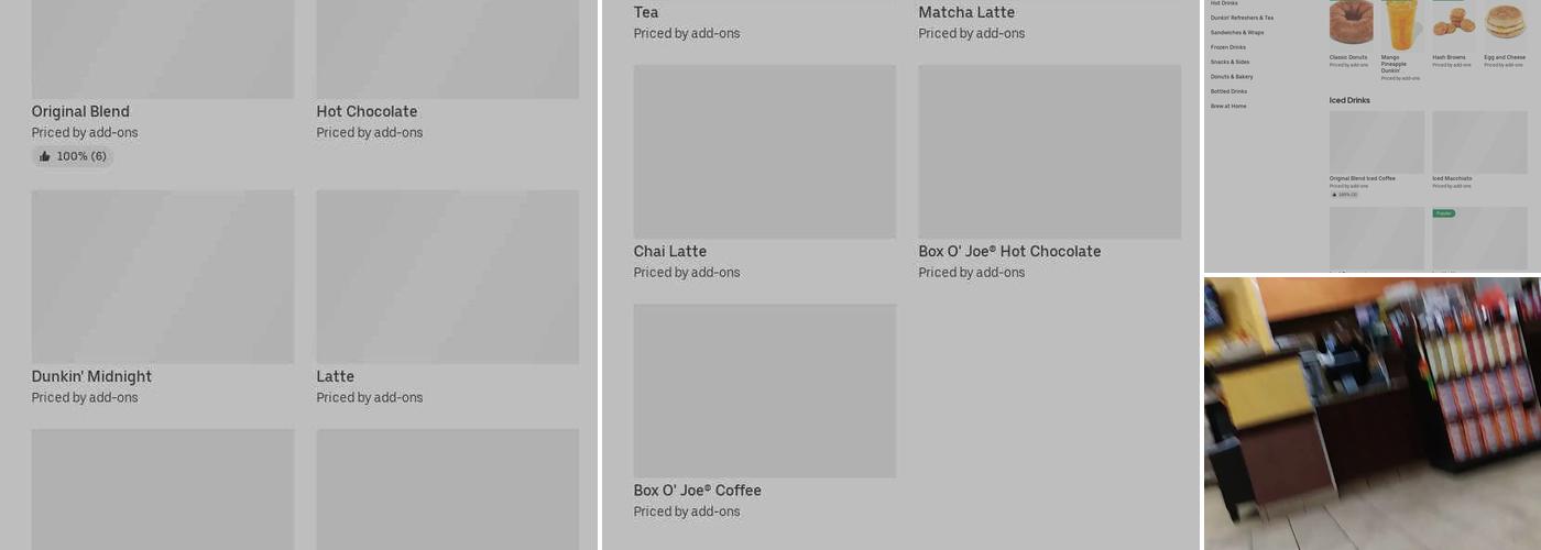 Dunkin' Menu