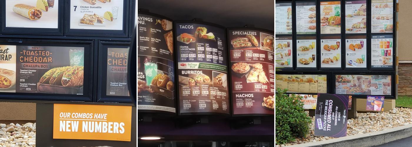 Taco Bell Menu